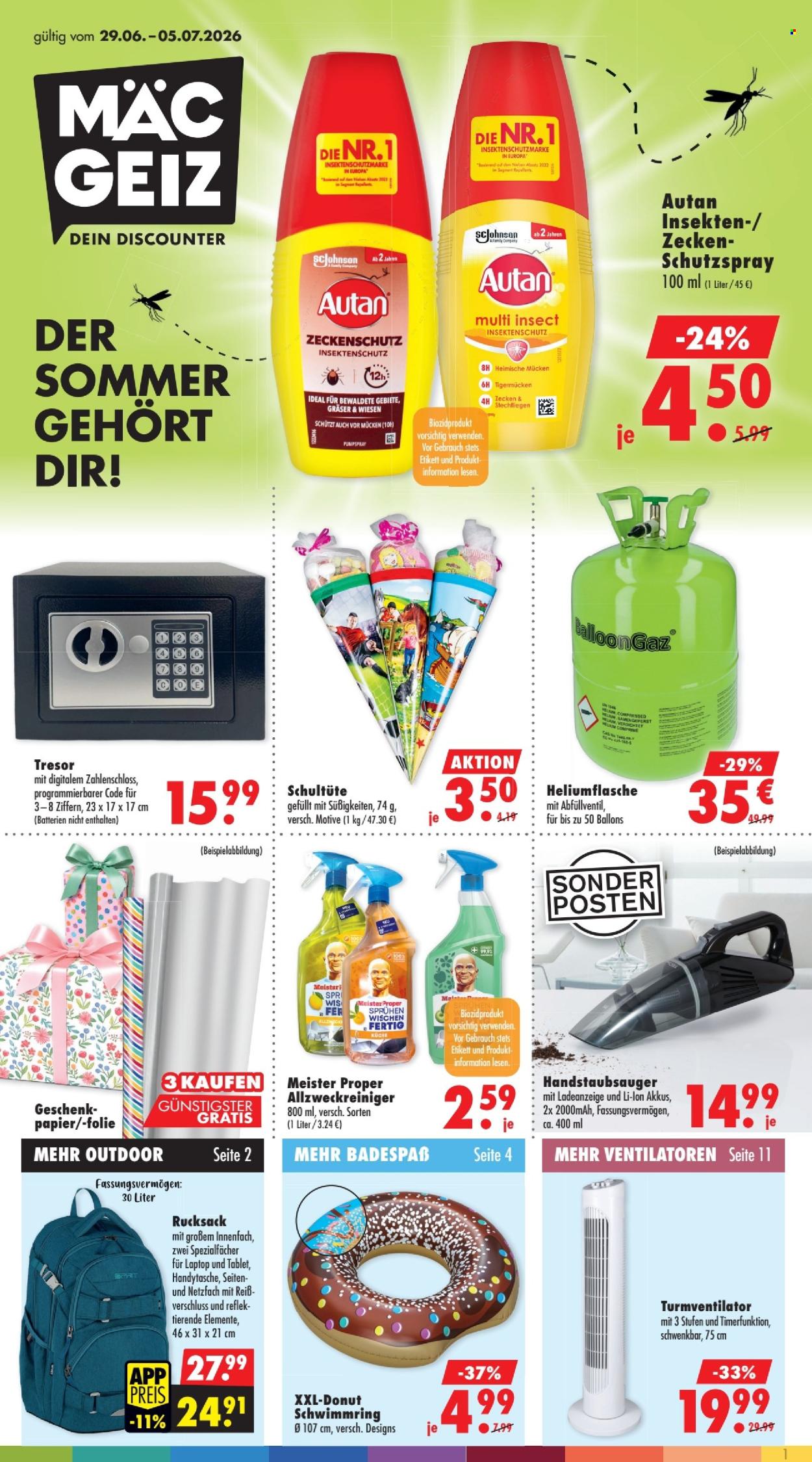 Mäc-Geiz Prospekte  - 29.06.2026 - 5.07.2026. Seite 1