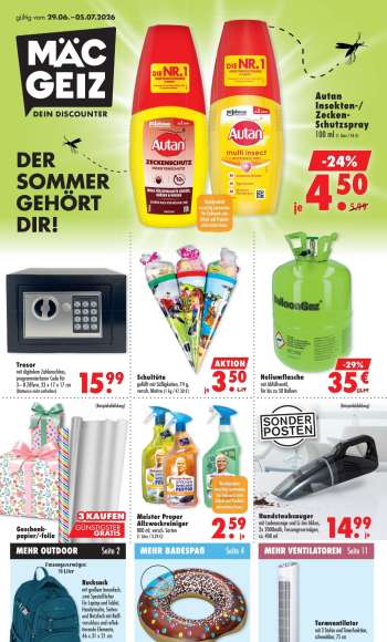 Prospekte Mäc-Geiz - 29.06.2026 - 5.07.2026.