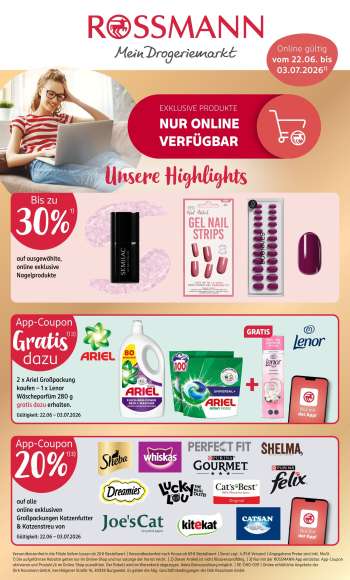 Prospekte Rossmann - 22.06.2026 - 3.07.2026.