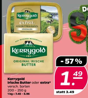 Kerrygold Irische Butter oder Extra