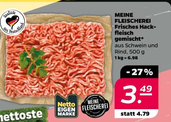 Meine Fleischerei Frisches Hackfleisch gemischt