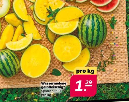 Wassermelone gelbfleischig