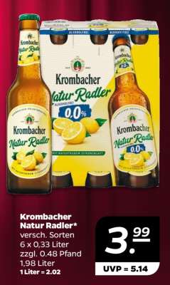 Krombacher Natur Radler