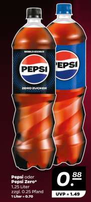 Pepsi oder Pepsi Zero