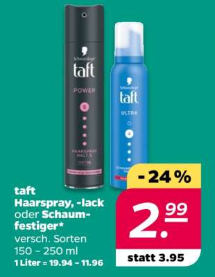 Taft Haarspray, -lack oder Schaumfestiger