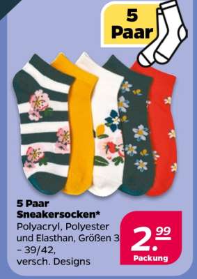 5 Paar Sneakersocken