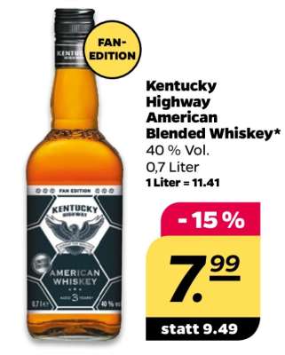 KENTUCKY HIGHWAY American Blended Whiskey