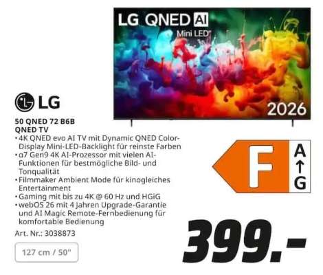 LG 50 QNED 72 B6B QNED TV