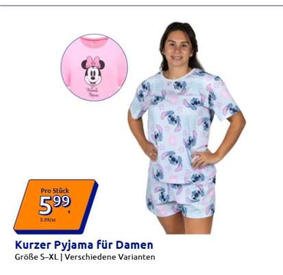 Kurzer Pyjama für Damen