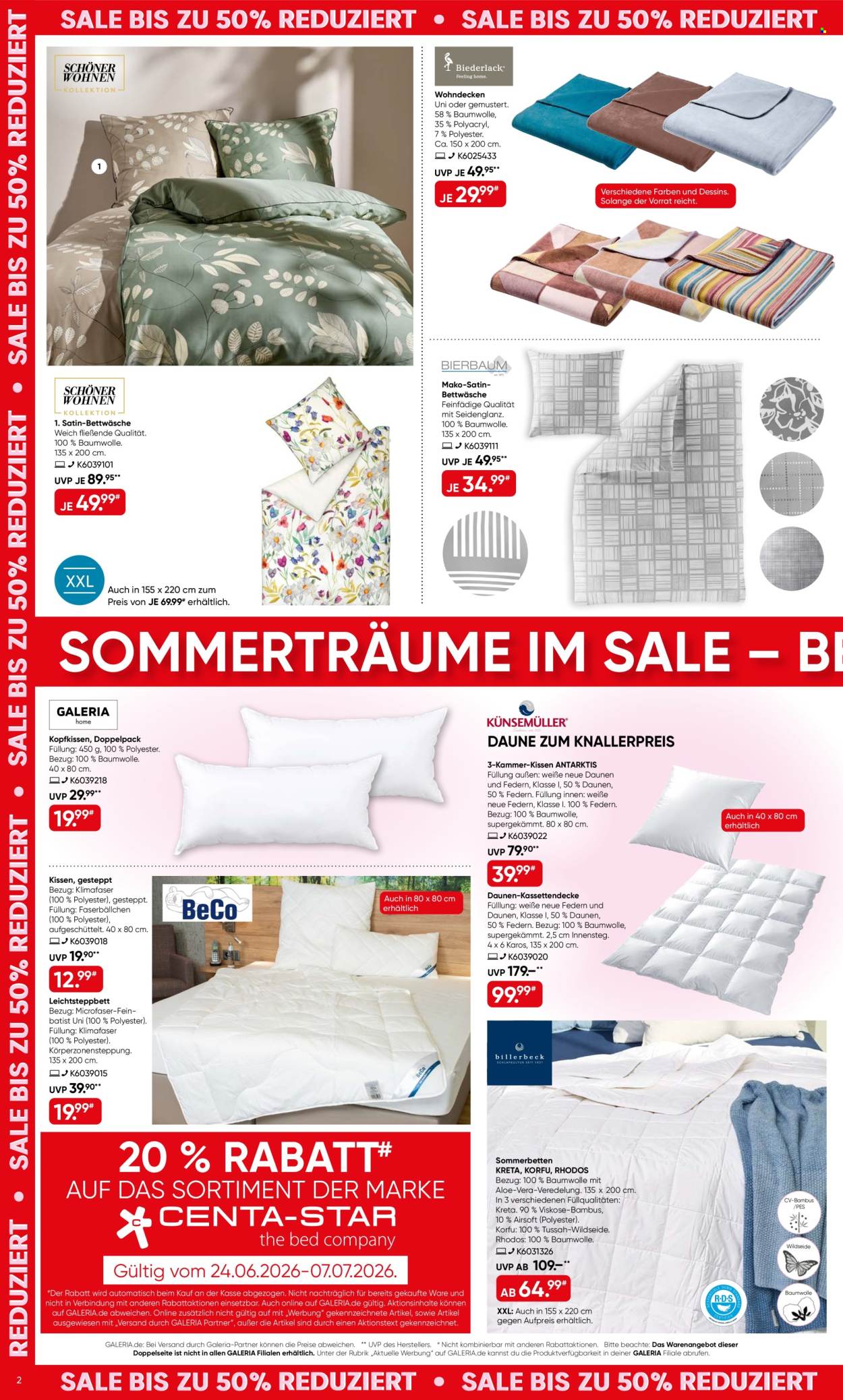 GALERIA Karstadt Kaufhof Prospekte  - 24.06.2026 - 7.07.2026. Seite 2