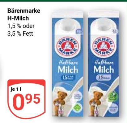 Bärenmarke H-Milch