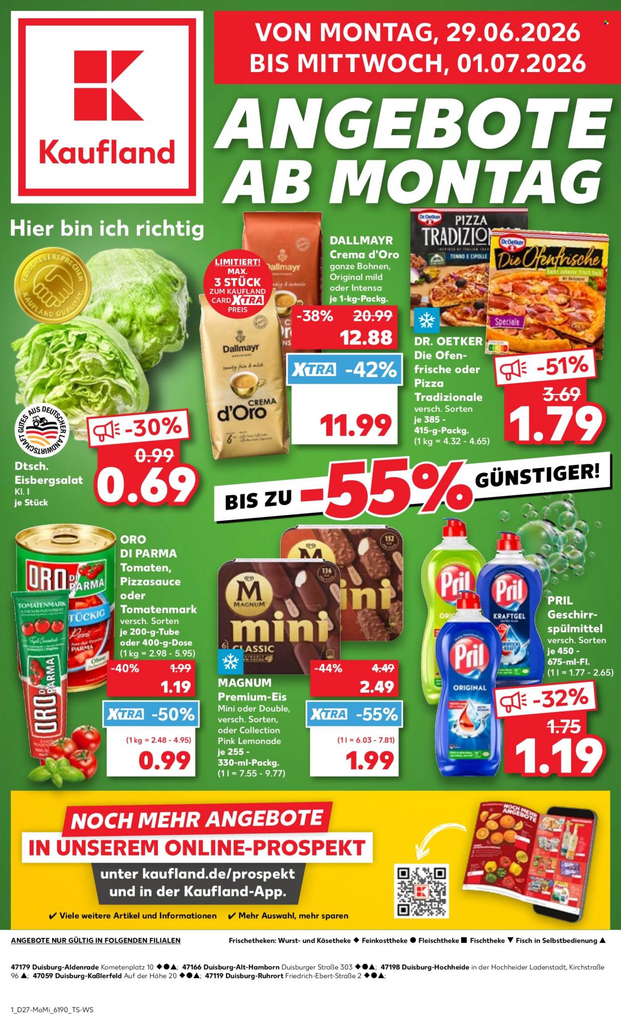 Kaufland Prospekte  - 29.06.2026 - 1.07.2026. Seite 1