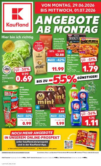 Prospekte Kaufland - 29.06.2026 - 1.07.2026.