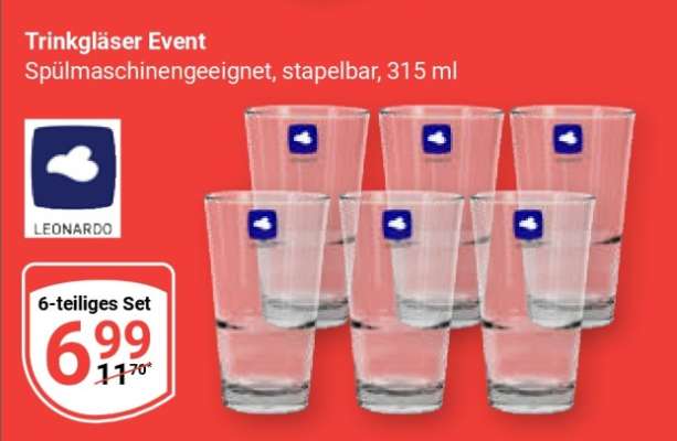 Trinkgläser Event