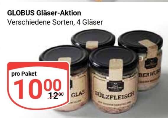 GLOBUS Gläser-Aktion