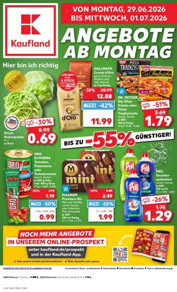 Prospekte Kaufland - 29.06.2026 - 1.07.2026.