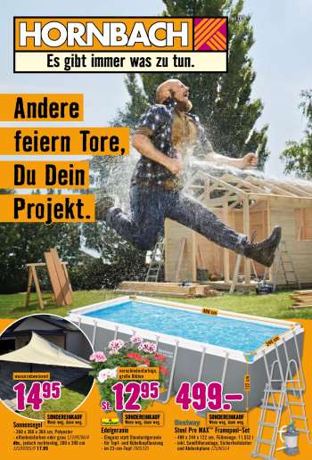 thumbnail - Hornbach Prospekt - Andere feiern Tore, Du Dein Projekt.