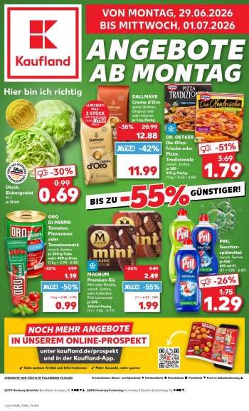 Prospekte Kaufland - 29.06.2026 - 1.07.2026.