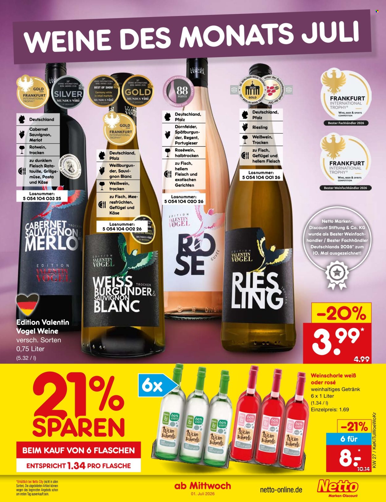Netto Marken-Discount Prospekte  - 29.06.2026 - 4.07.2026. Seite 59