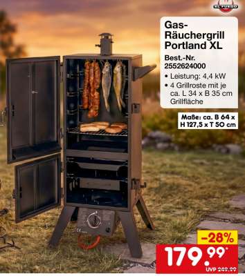 Gas-Räuchergrill Portland XL