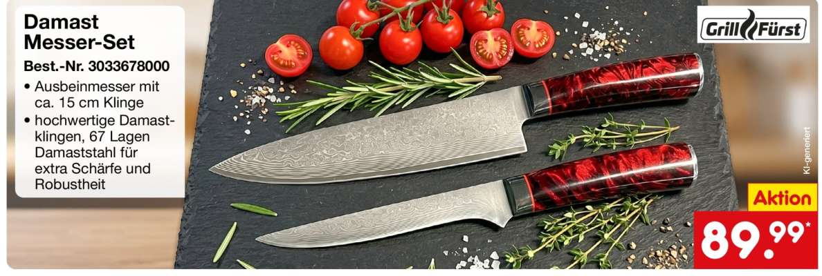Damast Messer-Set