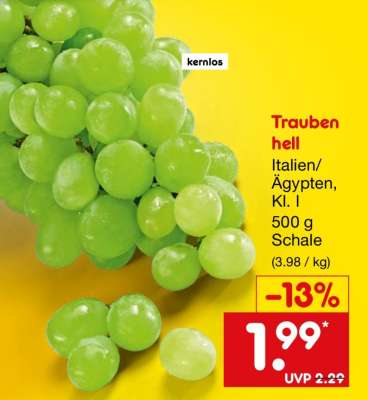 Trauben hell