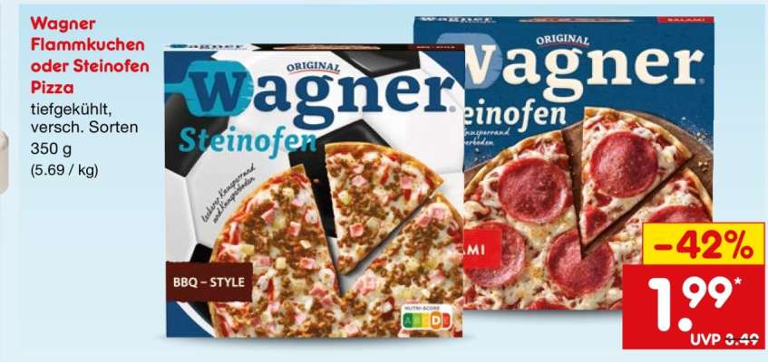 Wagner Flammkuchen oder Steinofen Pizza