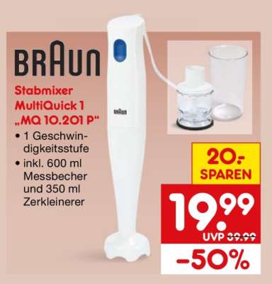 Stabmixer MultiQuick 1 „MQ 10.201 P“