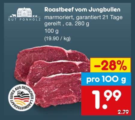 Roastbeef vom Jungbullen