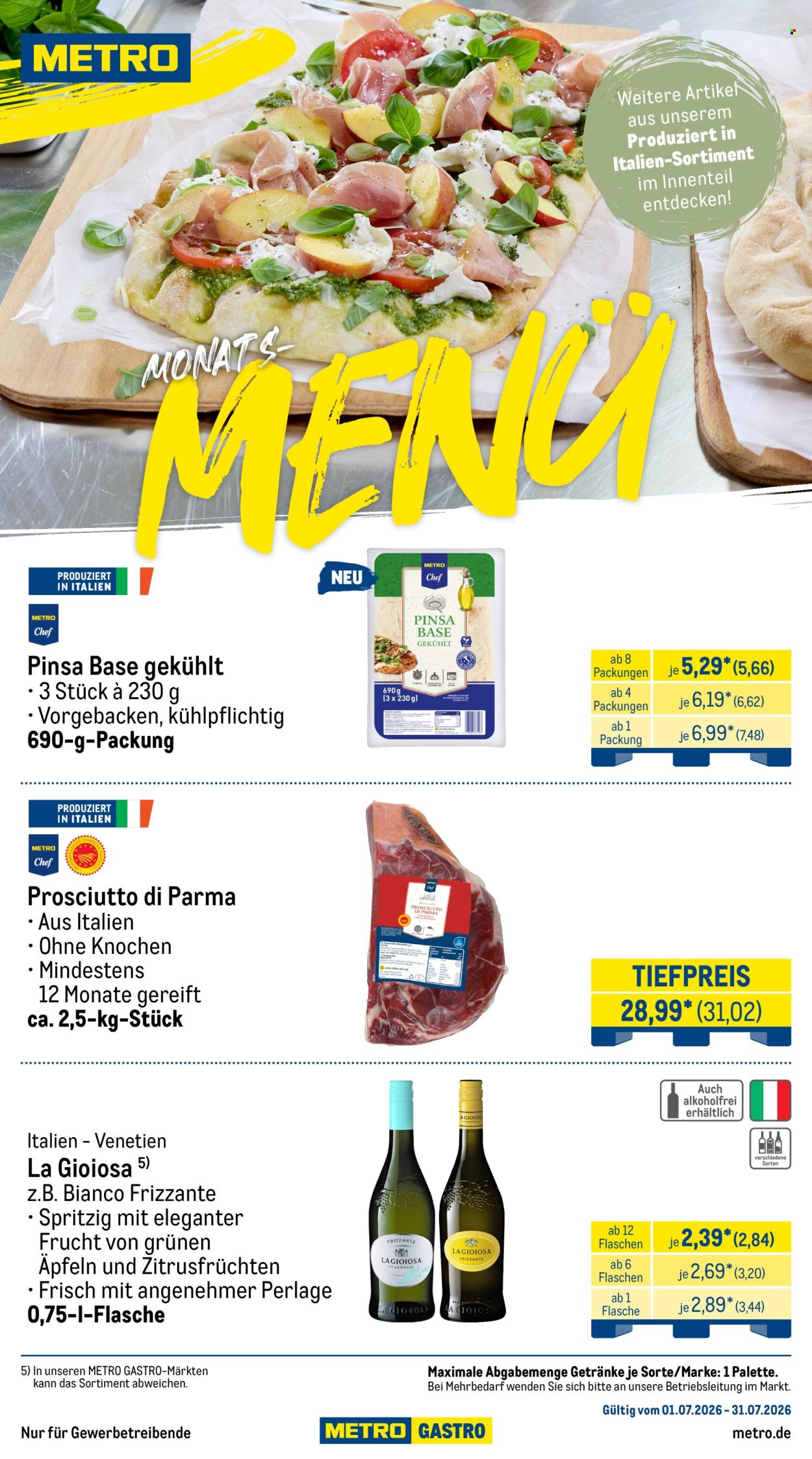 Metro Prospekte  - 1.07.2026 - 31.07.2026. Seite 1