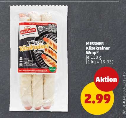 MESSNER Käsekrainer Wrap