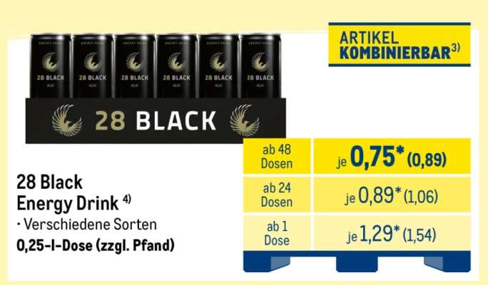 28 BLACK Energy Drink