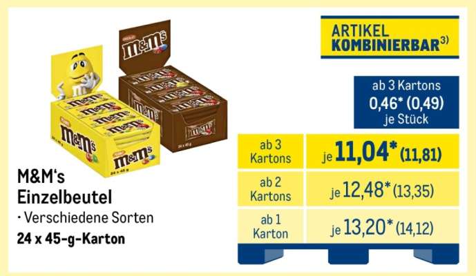 M&M's Einzelbeutel