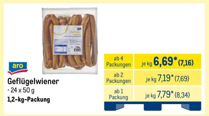 aro Geflügelwiener