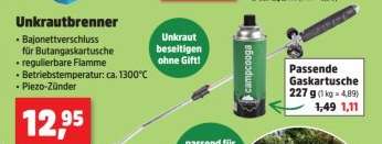 Passende Gaskartusche 227 g