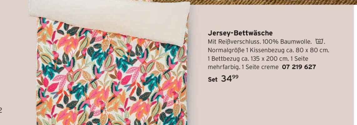 Jersey-Bettwäsche