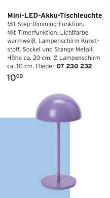 Mini-LED-Akku-Tischleuchte