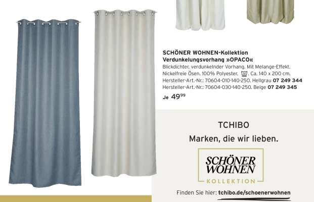 SCHÖNER WOHNEN-Kollektion Verdunkelungsvorhang »OPACO«