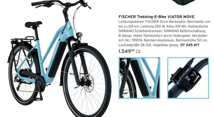FISCHER Trekking-E-Bike VIATOR MOVE