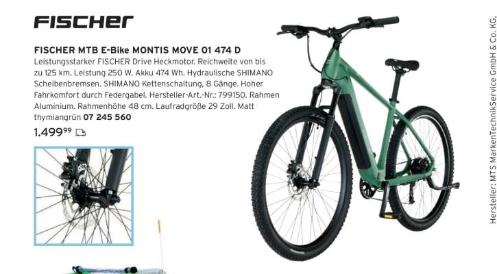 FISCHER MTB E-Bike MONTIS MOVE 01 474 D