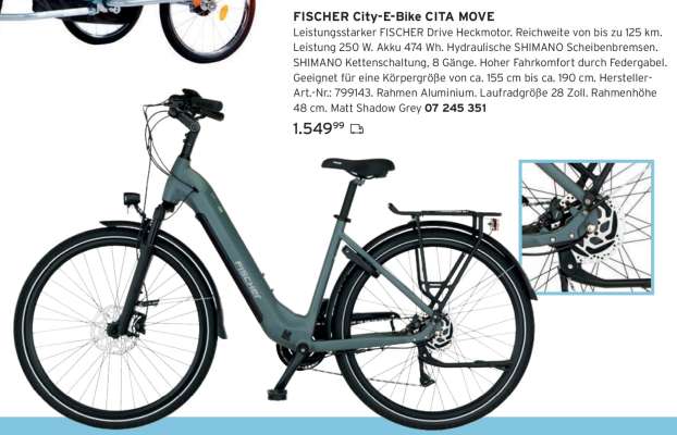 FISCHER City-E-Bike CITA MOVE