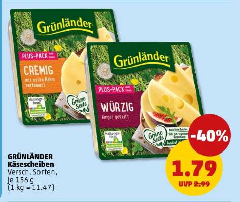 Grünländer Käsescheiben