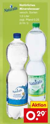 Natürliches Mineralwasser