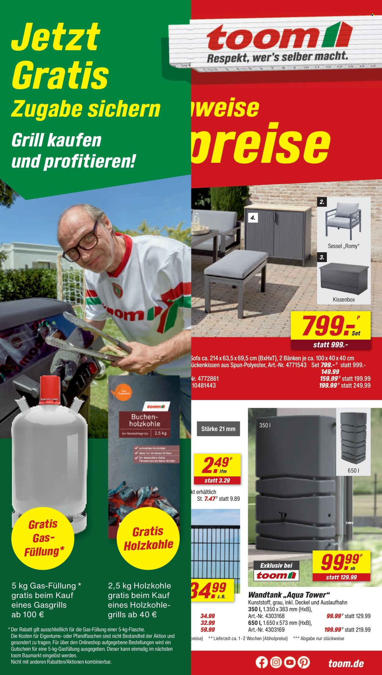 toom Baumarkt Prospekte  - 27.06.2026 - 3.07.2026. Seite 1