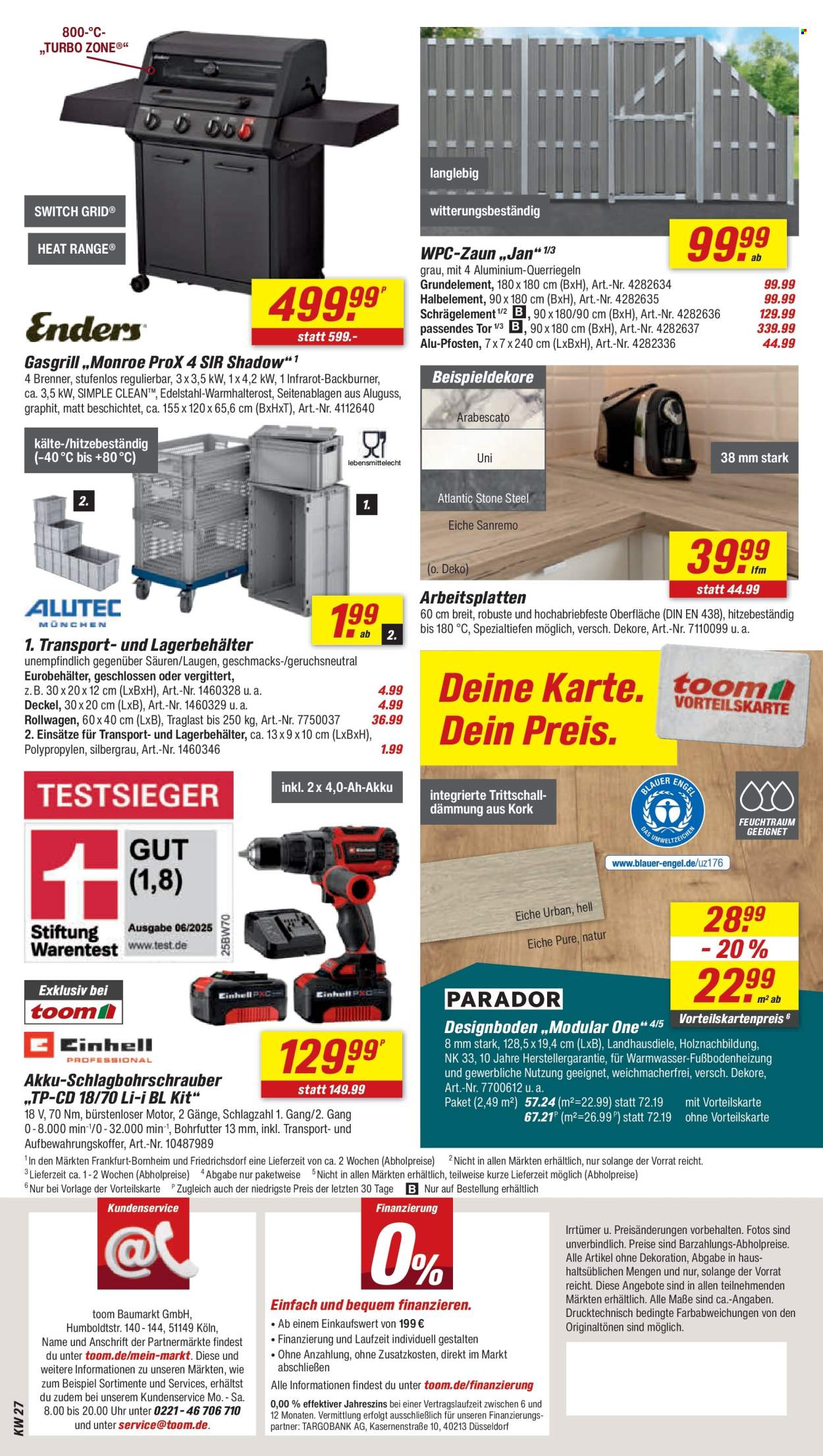 toom Baumarkt Prospekte  - 27.06.2026 - 3.07.2026. Seite 12