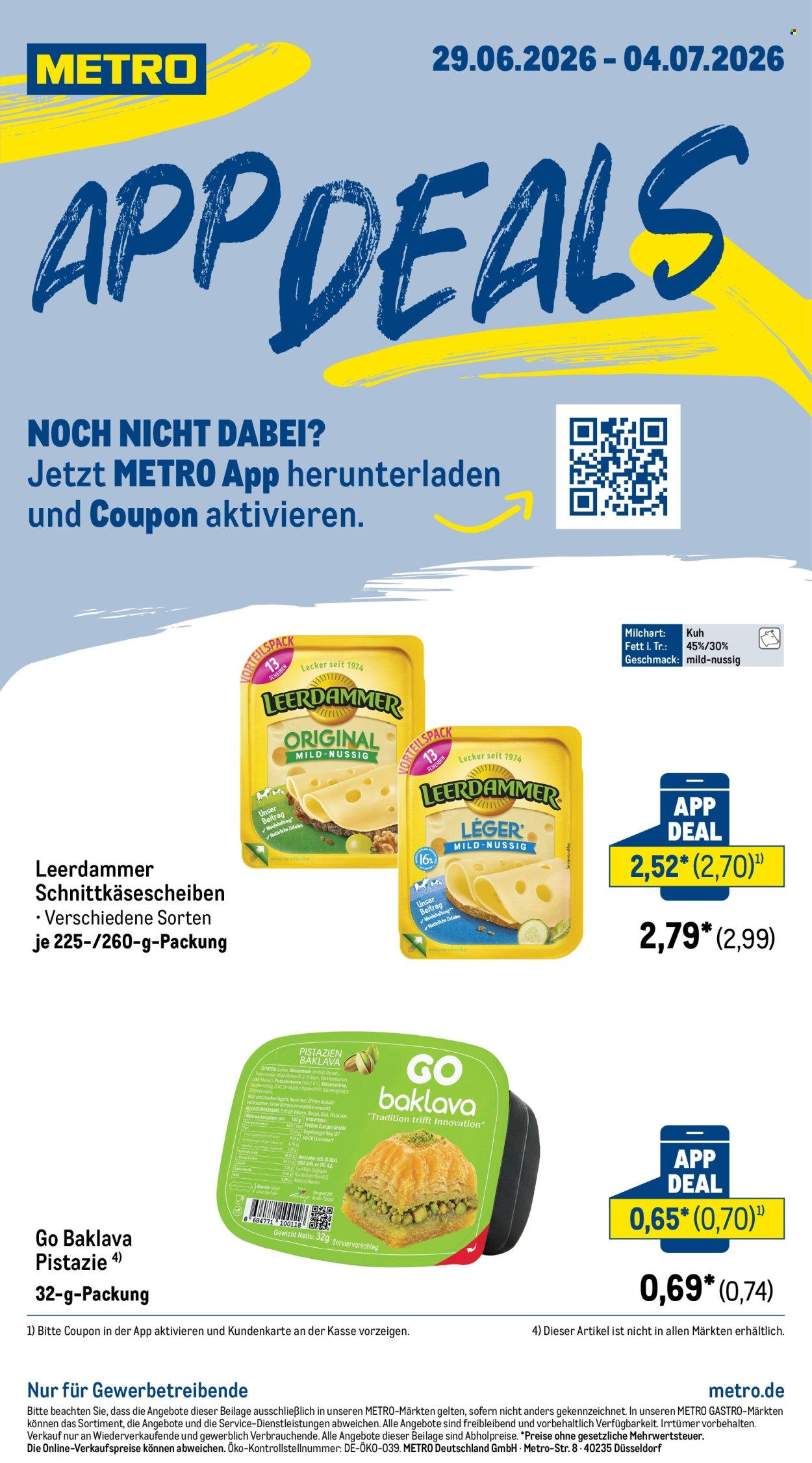 Metro Prospekte  - 29.06.2026 - 4.07.2026. Seite 1