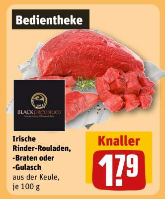Irische Rinder-Rouladen, -Braten oder -Gulasch