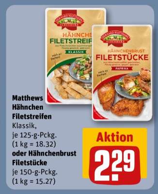 Matthews Hähnchen Filetstreifen