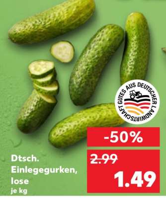 Dtsch. Einlegegurken, lose