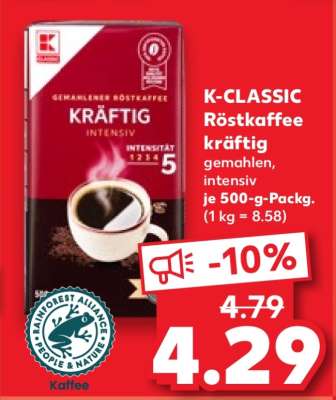 K-CLASSIC Röstkaffee kräftig